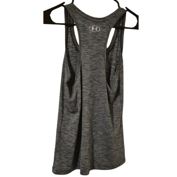 Under Armour Gray Loose Fit Tank Top Athletic Performance - Picture 2 of 7